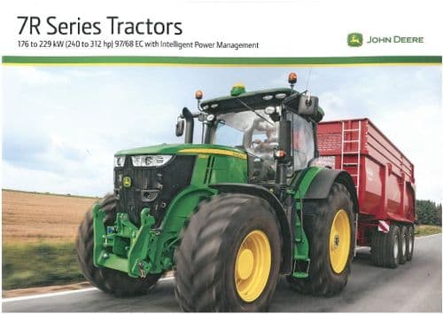 John Deere Tractor 7R Series - 7210R 7230R 7250R 7270R 7290R Brochure