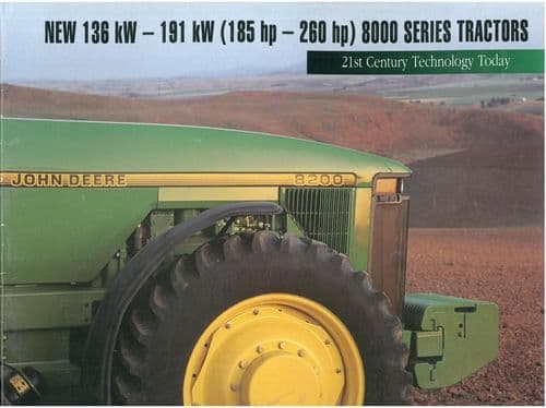 John Deere Tractor 8000 Series - 8100 8200 8300 8400 Brochure