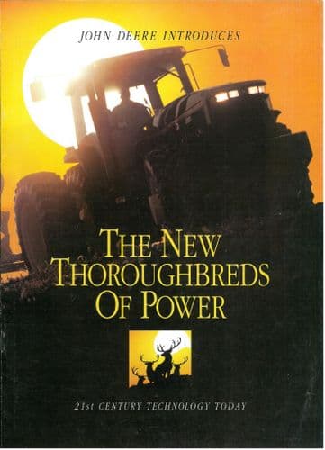 John Deere Tractor 8000 Series - 8100 8200 8300 8400 Brochure - "New Thoroughbreds"