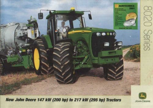 John Deere Tractor 8020 Series - 8120, 8220, 8320, 8420 & 8520 Brochure