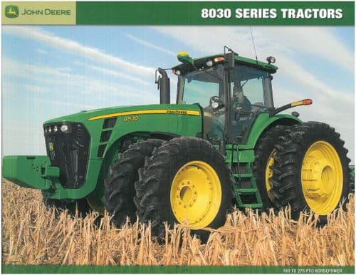 John Deere Tractor 8030 Series 8130 8230 8330 8430 8530 8230T 8330T 8430T Brochure