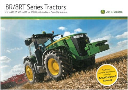 John Deere Tractor 8R & 8RT Series 8260R 8285R 8310R 8335R 8360R 8310RT 8335RT 8360RT  Brochure