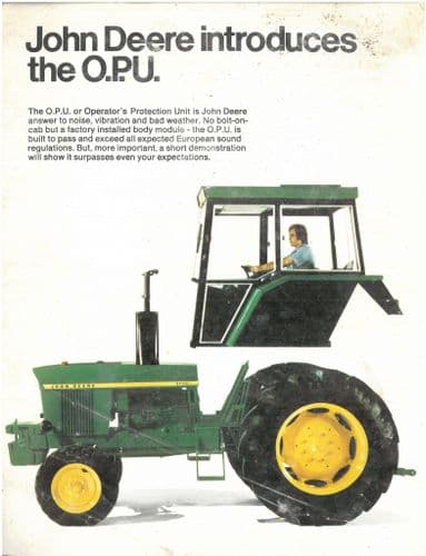 John Deere Tractor OPU Cab Brochure