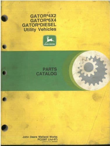 John Deere Utility Vehicle Gator Diesel Gator 4X2 6X4 Parts Manual