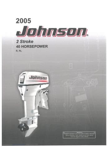 Johnson 2 Stroke 40 Horsepower 2005 Operators Manual
