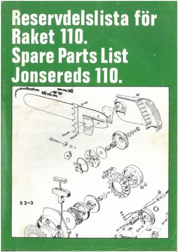 Jonsered Chainsaw  110 Parts Manual