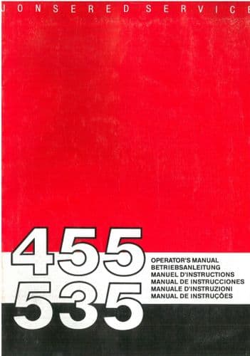Jonsered Chainsaw 455 535 Operator Manual - 455 535