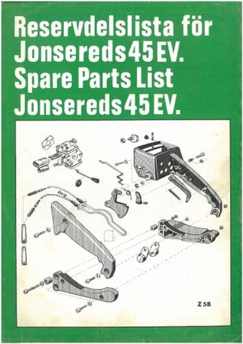 Jonsered Chainsaw  45EV  Parts Manual - 45 EV