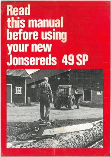 Jonsered Chainsaw 49SP Operators Manual