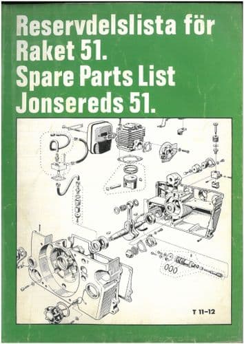 Jonsered Chainsaw 51  Parts Manual