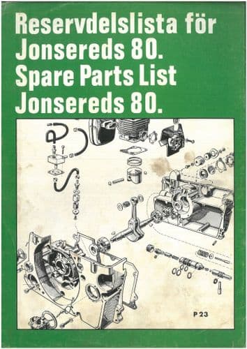 Jonsered Chainsaw 80 Parts Manual