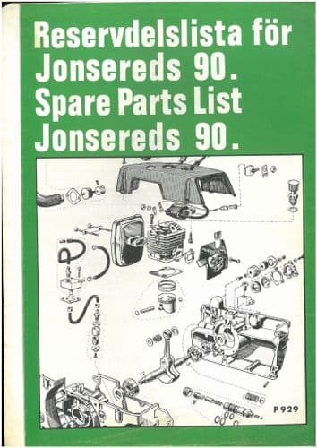 Jonsered Chainsaw 90 Parts Manual