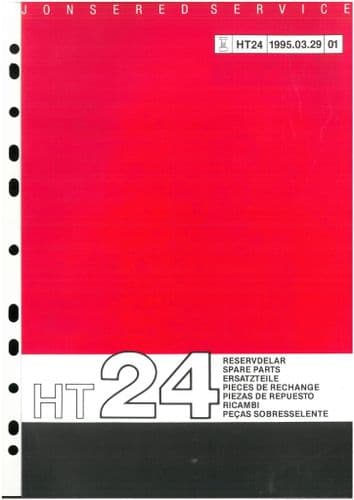 Jonsered Hedge Trimmer HT24 Parts Manual - HT 24