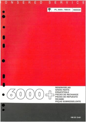 Jonsered Saw Mill 6000+ Parts Manual - 6000 +
