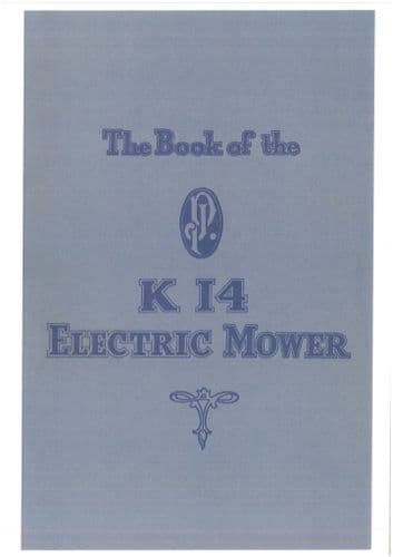 JP Mower K14 Electric Operators Manual