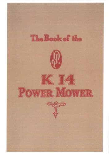 JP Mower K14 Power Operators Manual