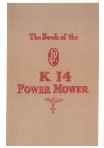 JP Mower K14 Power Operators Manual