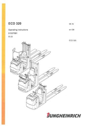 Jungheinrich Pallet Truck ECD 320 Operators Manual