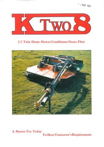 K Two 8 Drum Mower Conditioner Brochure
