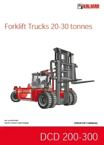 Kalmar Forklift Truck DCD 200-300 Operators Manual