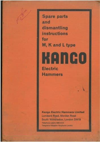 Kango Electric Hammer Parts Manual