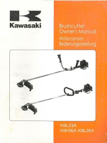 Kawasaki Brushcutter KBL23A KBH26A KBL26A Operators Manual