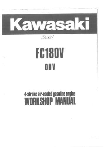 Kawasaki Engine FC180V OHV Workshop Service Manual