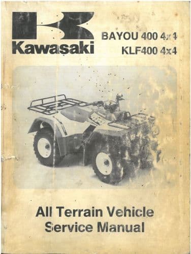 Kawasaki Quad ATV Bayou 400 4x4 KLF400 4x4  Workshop Service Repair Manual