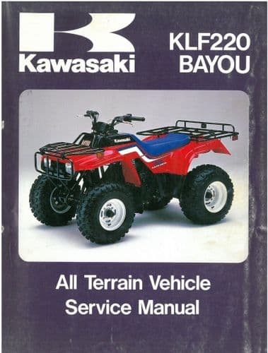 Kawasaki Quad ATV KLF220 Bayou Workshop Service Repair Manual