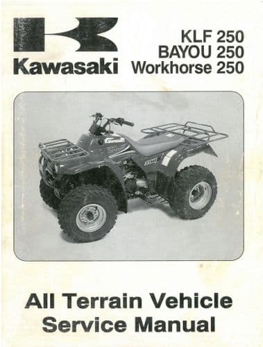 Kawasaki Quad ATV KLF250, Bayou 250, Workhorse 250 Workshop Service Repair Manual