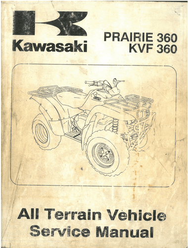 Kawasaki Quad ATV  Prairie 360 & KVF 360 Workshop Service Manual