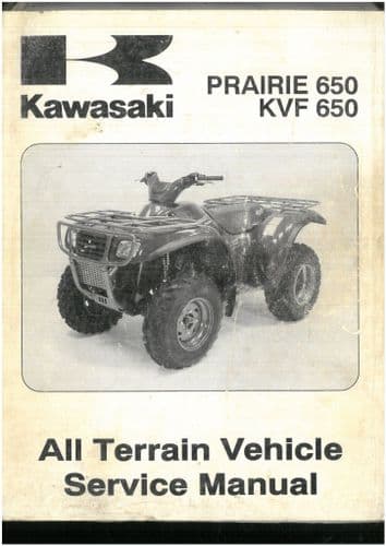 Kawasaki Quad ATV  Prairie 650 & KVF650 Workshop Service Manual