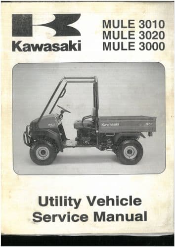 Kawasaki Utility Vehicle Mule 3010 3020 3000 Workshop Service Manual