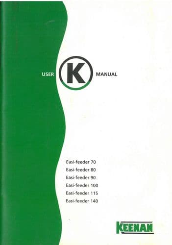 Keenan Easi Feeder 70 80 90 100 115 140 Operators Manual