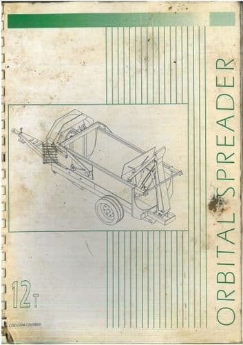 Keenan Orbital Manure Spreader 12 Ton Operators Manual with Parts List