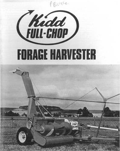 Kidd Forager Full Chop Brochure - Forage Harvester