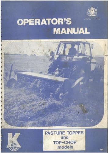 Kidd Pasture Topper & Top-Chop Models Operators Manual