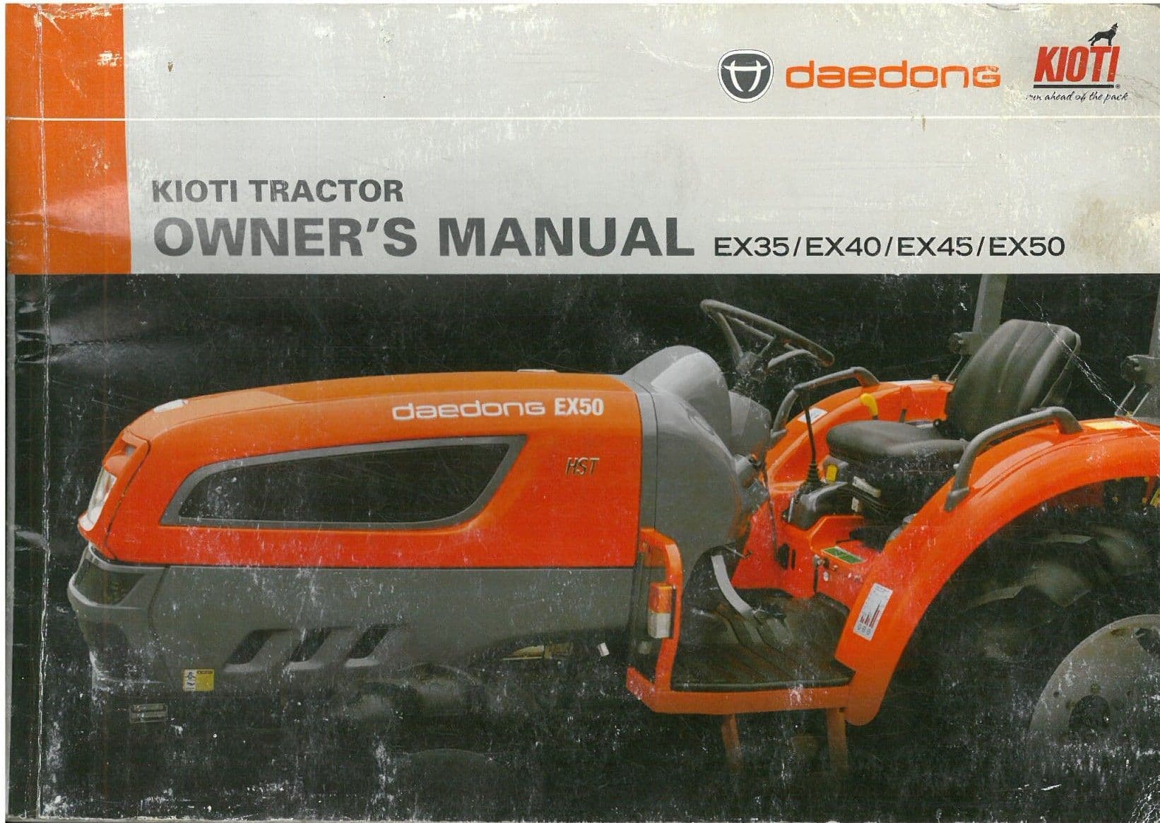 Kioti Tractor EX35 EX40 EX45 EX50 Operators Manual