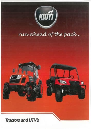Kioti Tractor Range CS2610 CK2810 CK35 MDS4510 NX4510 NX5010 NX5510 NX6010 RX7320 DX9010 Brochure
