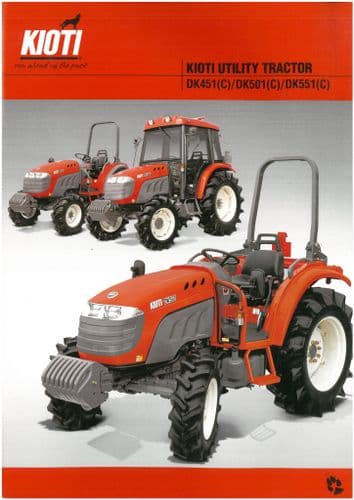 Kioti  Utility Tractor- DK451(C), DK501(C), DK551(C) Brochure