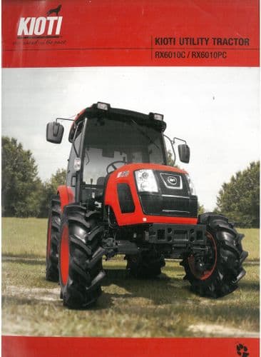 Kioti Utility Tractor RX6010C RX6010PC  Brochure