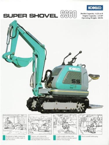 Kobelco Excavator Super Shovel SS60 Brochure