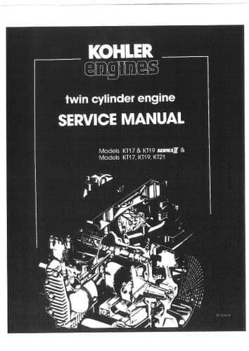 Kohler Engine KT17 KT19 Series II KT21 Workshop Service Manual