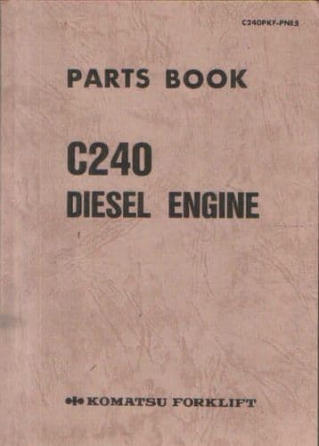 Komatsu C240 Diesel Engine Parts Manual #686941 & Up
