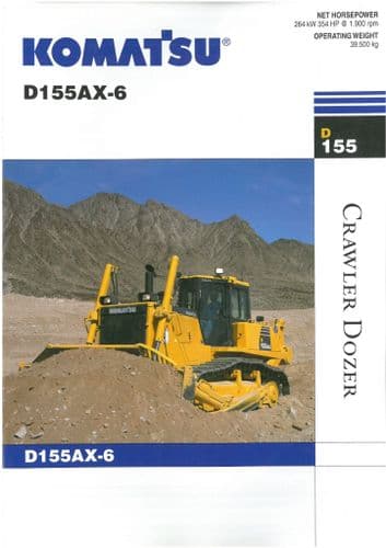 Komatsu Crawler Dozer D155AX-6 Brochure - AX