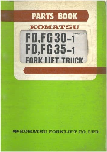 Komatsu Forklift FD, FG 30-1 - FD, FG 35-1 Parts Manual