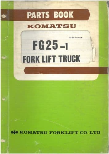 Komatsu Forklift FG25-1  Parts Manual