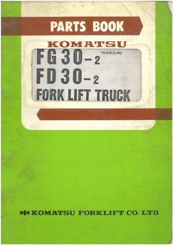 Komatsu Forklift FG30-2 FD30-2 Parts Manual