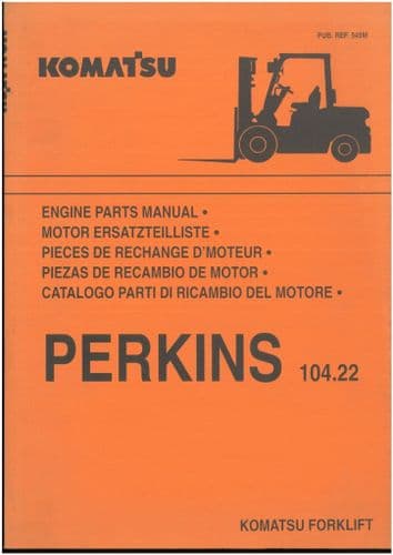 Komatsu Forklift Perkins Engine 104.22  Parts Manual