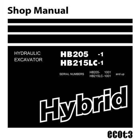 Komatsu  Hydraulic Excavator HB205-1 HB215lC-1 Workshop Service Manual